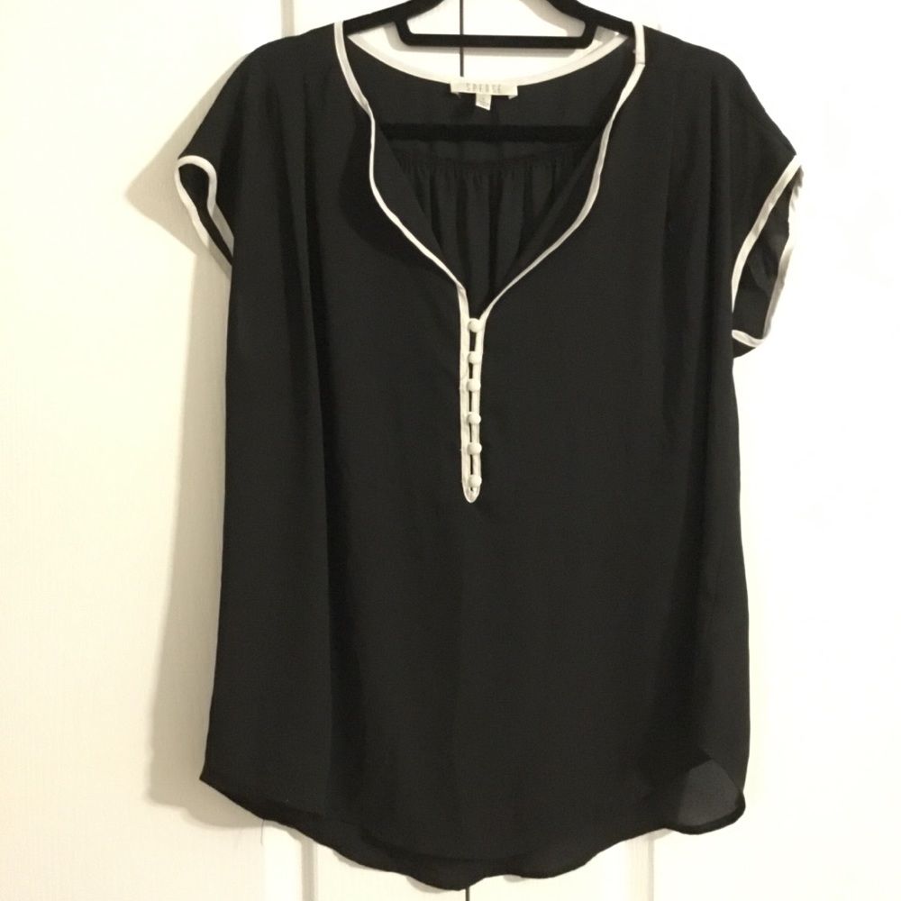 Spense Black/Cream Blouse